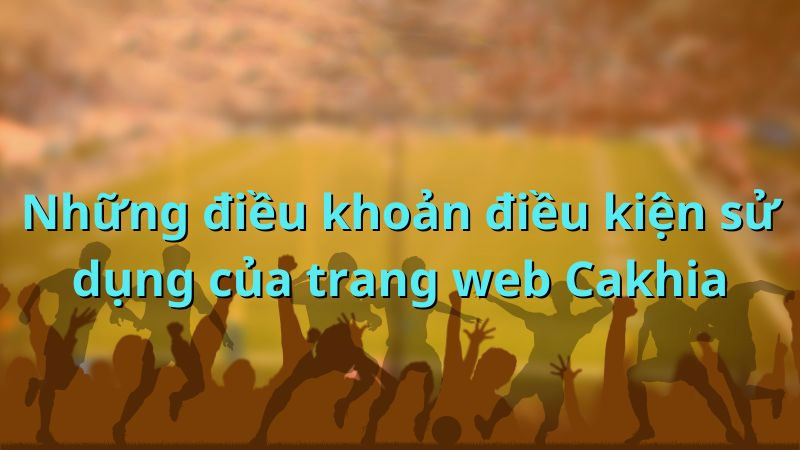 Điều kiện và điều khoản sử dụng website Cakhia TV